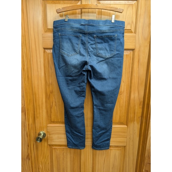 No Boundaries Women's XL Blue Denim Jeggings Leggings Pullon Spandex Stretch - Picture 5 of 7